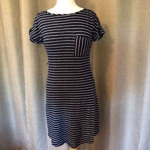 Black and White Striped Dress